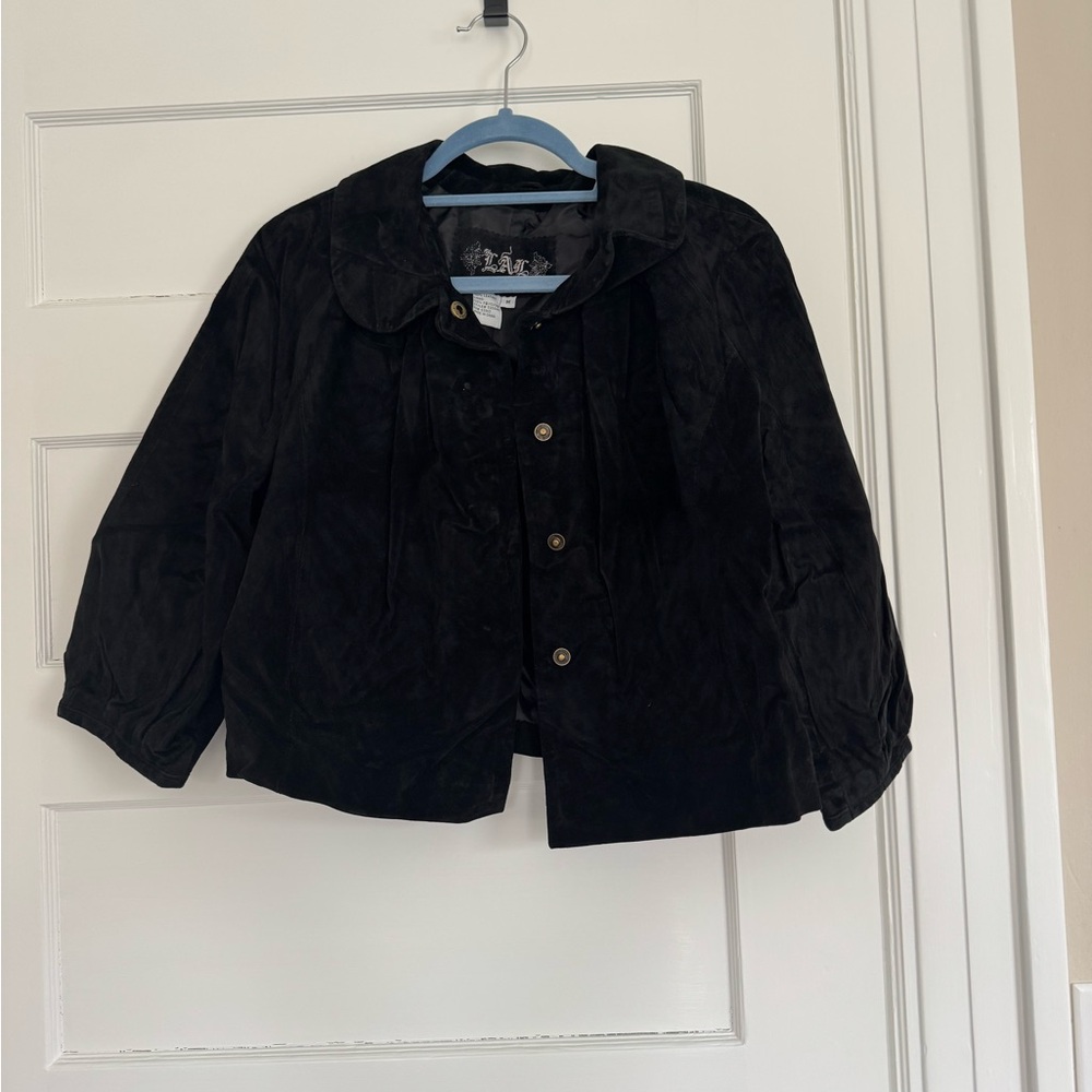 Real suede black jacket